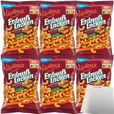 Lorenz ErdnußLocken Mexican Style Flips 6er Pack 6x175g Beutel usy Block