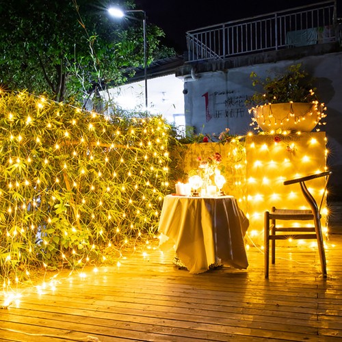 LEDs Net Mesh Lights Fairy String Curtain Lamp Christmas Wedding Party Decor US - Picture 29 of 32