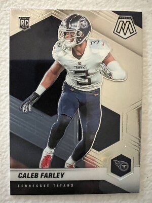 2021 Panini Mosaic RC Caleb Farley Tennessee Titans