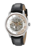 Fossil Men's Townsman Automatic Leather Watch (Black)