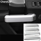 For F-150 F150 2015-2020 Interior Inner Door Handle Decoration Cover Trim Silver
