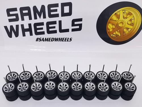 10 set ECO Samed Wheels 7 spoke polished grey rim #131 - Picture 6 of 10