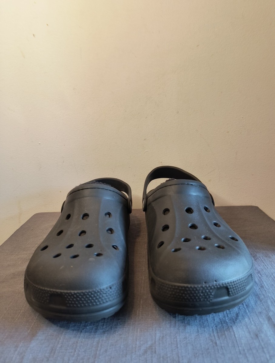 Men’s black crocs clogs shoes men’s 10 women’s 12 Crocs Shoes Mens 10 Womens 12 Dual Comfort Clogs Lined  main image 4