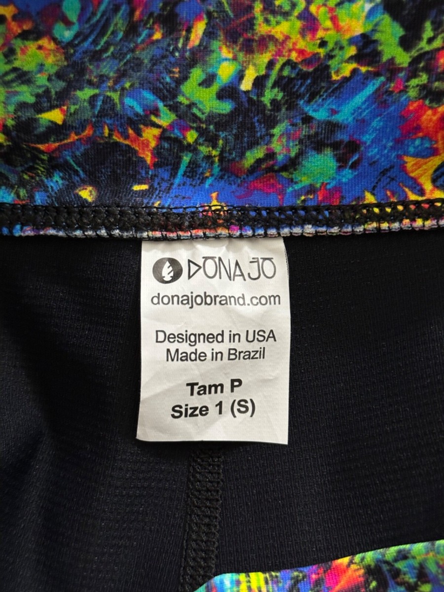 Jupe-short Dona Jo Birdie – Femme Taille S – Multicolore Bleu/rose/vert – Poches – Sport