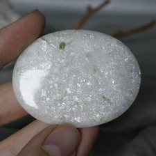 13.88, Belomorite Moonstone White Sugar Natural Russia cabochon My IG Freakenfru