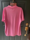 Johnnie-O Polo Shirt Mens Large Short Sleeve Pink Golf Local Club Logo — photo 5