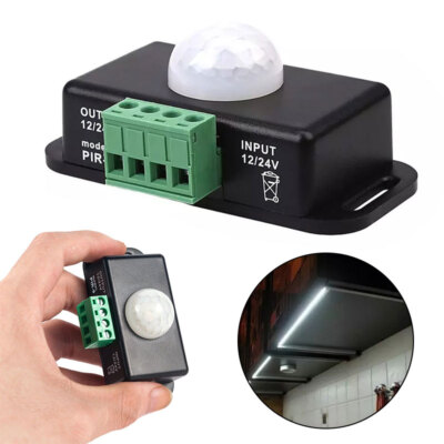 DC 12V-24V 8A Bewegungsmelder Sensor Bewegungssensor Infrarot PIR für LED Licht