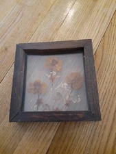 Vintage Shadow Box Frame Display Box DIY Dry Flower Photo Frame 6 7/8" Square