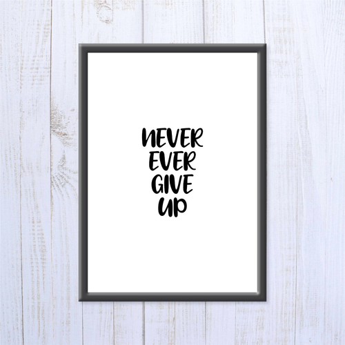 Motivational Quote Print A4 Wall Art Positive Inspirational Home Decor Bedroom - Picture 19 of 30