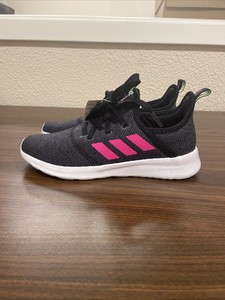 adidas cloudfoam black pink