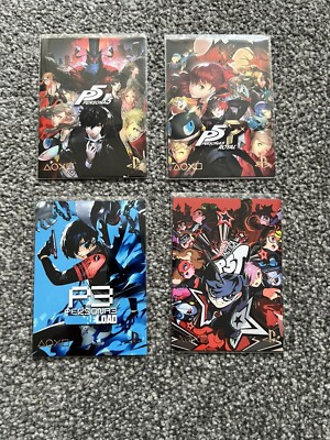 Persona Series X 4 PlayStation Trading Cards Set X 4 Sammlerstücke PS Karten Spiel