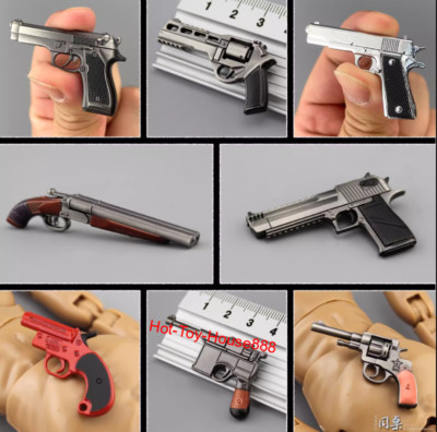 1/6 Scale Revolver Handgun Shotgun Weapons Toys Models for 6