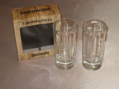 Jägermeister Glas Longdrinkglas Schnapsglas 0,1l klar 2er Set