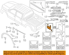Ford FL3Z16A550BA Mud Guard Set