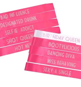 10 Pieces Queen Sash for Women Happy Birthday Party Favors/Supplies for Girls...