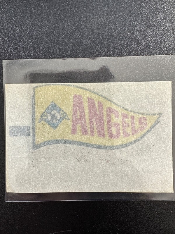 1966 Topps Rub Offs / Transfers Pennant ANGELS