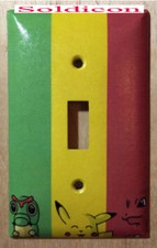 Pokemon GO Pikachu Light Switch Power Outlet Duplex Wall Cover Plate Home decor