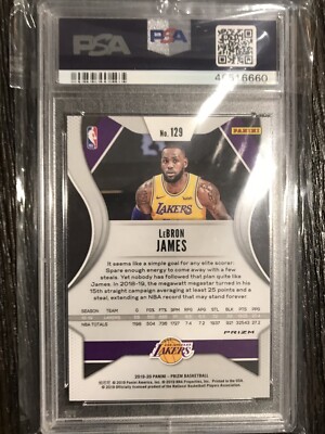 その他 2019 Panini Prizm LEBRON Silver Prizm 2019-20 Panini Prizm LeBron James Silver Prizm PSA MINT 9! 1st