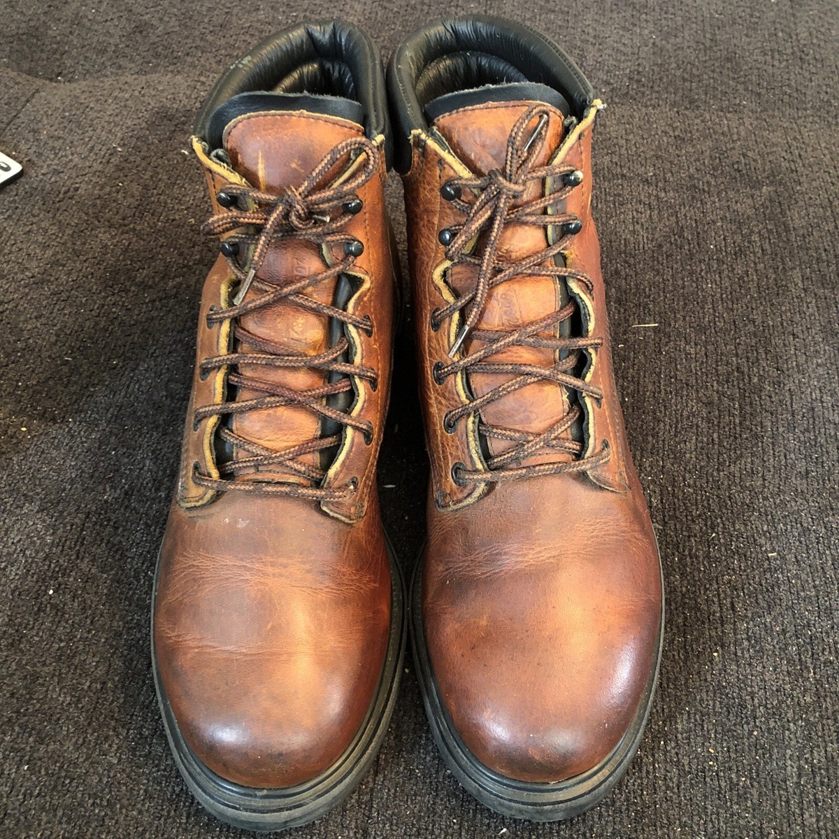 VTG MENS RED WING WORK BOOTS NOT STEEL TOE SIZE 10 D BROWN  display picture 3