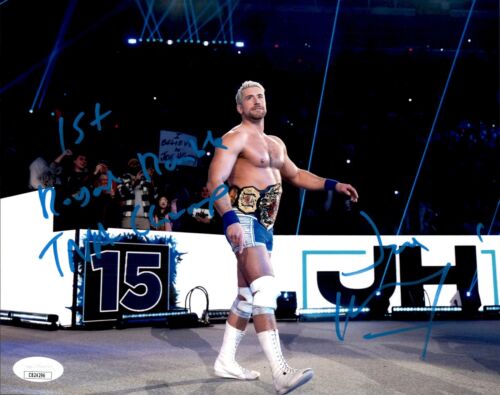 Joe Hendry signiert & 2x beschriftet WWE Royal Rumble TNA Champ 8x10 Foto JSA COA