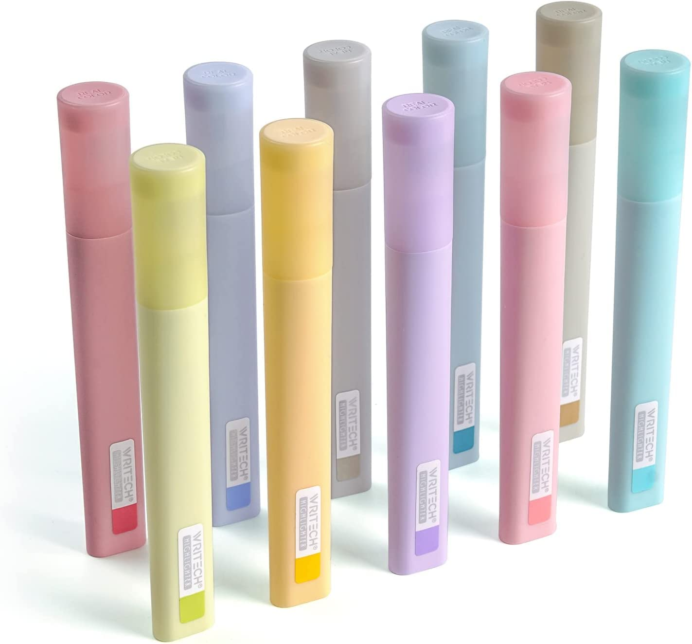 Pastel Highlighters Assorted Colors: Soft Chisel Tip Bible Highlighter Marker Pe-image