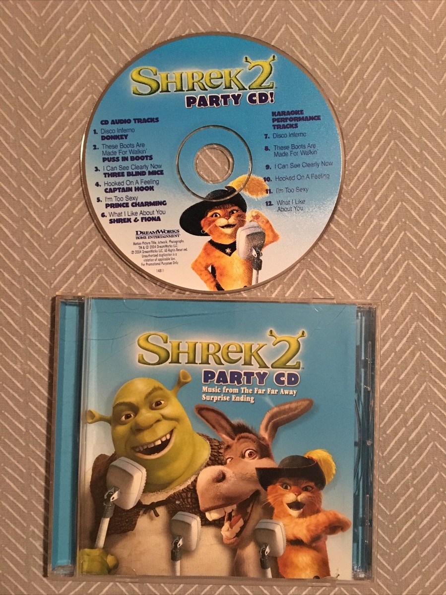 シュレック２パーティー CD　SHREK 2 party CD Shrek, Fiona, Three Blind Mice, Donkey, Captain Hook, Prince