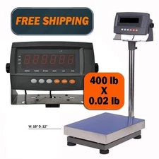 440 LB Digital Shipping Scale Industrial Bench Floor Postal Animal Personal