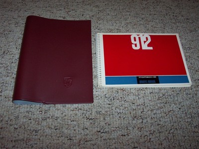 1966 Porsche 912 Owner's Owners Operator Driver's Manual Book w
