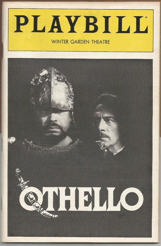 Othello March 1982 Playbill James Earl Jones, Kelsey Grammar, Dianne Wiest