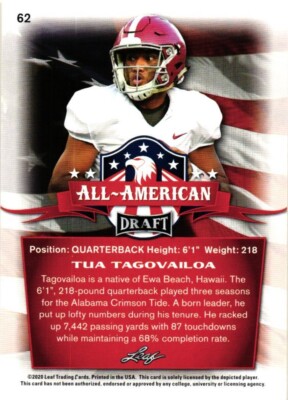 専用Tua Tagovailoa rookie 2020 auto 2020 Panini Prizm Black Signatures Red Tua Tagovailoa Rookie Auto