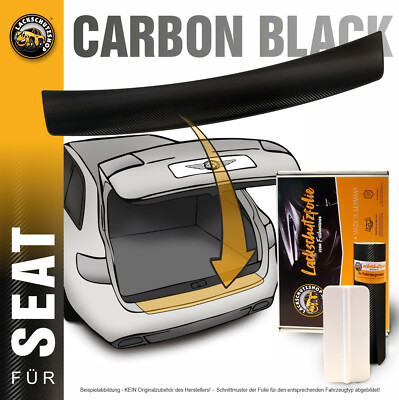 Lackschutzfolie für Seat Altea XL 5P   Ladekantenschutz CARBON schwarz   Rakel