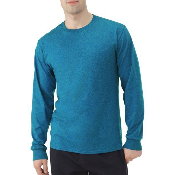 Fruit Of The Loom Men's Tee Platinum Teal Eversoft Long Fruit Of The Loom Men's Tee Platinum Teal Eversoft Long