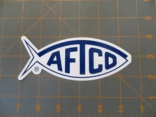 Bassmaster B.A.S.S. AFTCO Boat or Truck Sticker White - 5 1/2 x 2 inch