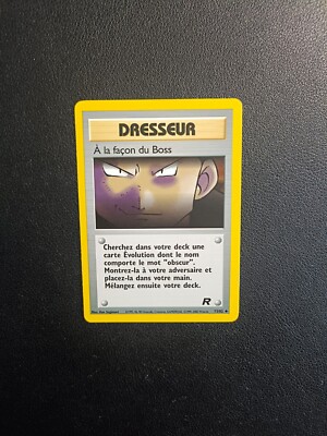 Pokemon Card Boss Way 73/82 Team Rocket Wizards FR Exc