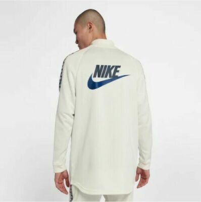 Nike Sportswear Taped Poly Full-Zip Track Jacket Sail White NEW