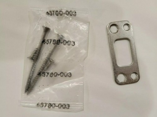Kwikset SmartCode 913 914 915 916 Deadbolt Strike Plate w/ screws (Satin Nickel)