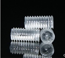 PC Polycarbonate Plastic Slotted Set Screws With Flat Point M3 M4 M5 M6