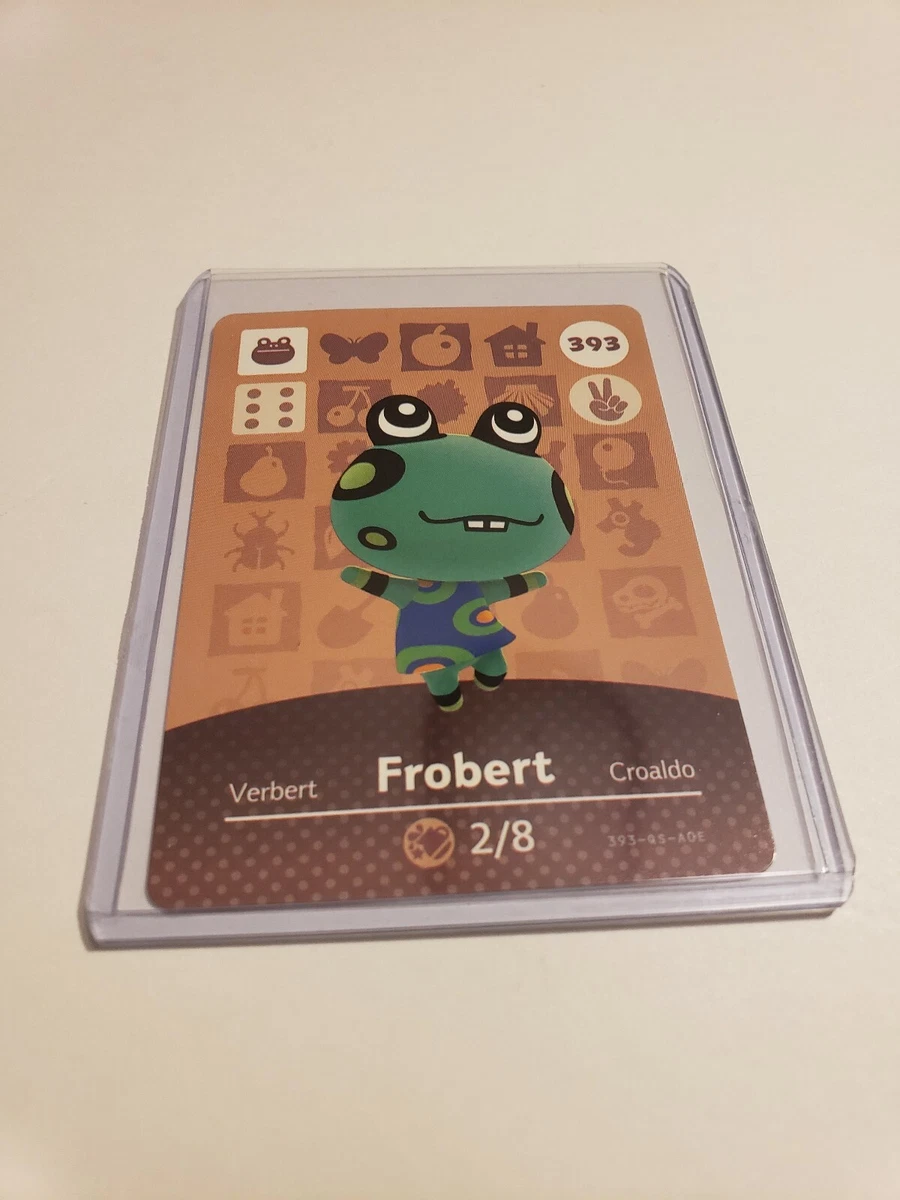 SUPER SALE Frobert 393 Animal Crossing Amiibo Card Horizon Series 4 MINT