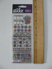 Sticko Stickers ETCHED PLANNER STICKERS 1 Sheet 126 Pieces NIP