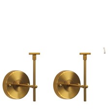 QAREHL Brass Wall Lights Set of 2, Modern Wall Lamps NO SHADES