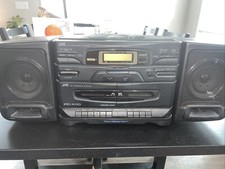JVC PC-X110 Portable Boom Box Tested Broken Antenna.