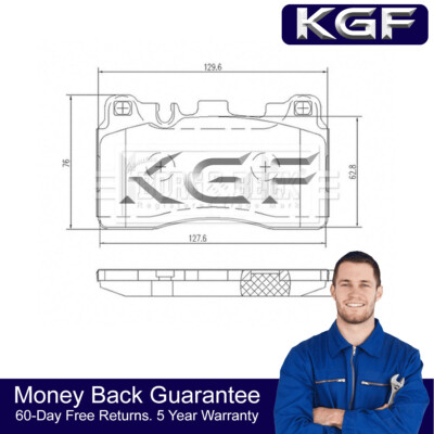 KGF Rear Brake Pads Set Fits Mercedes E-Class CLS SLS 5.5 6.2 54206420