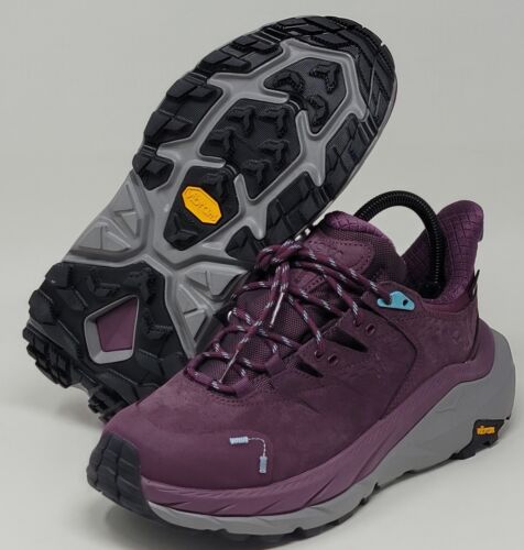 Hoka One One Kaha 2 Low GTX Womens Sz 10 Hiking Shoe Grape Wine 1123191/GWCS New