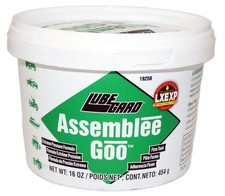 Lubegard 19250 Assemblee Goo Green Firm Tack 16oz Tub Transmission Assembly Lube