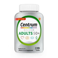 Centrum Silver Adults 50 Plus Multivitamin With Vitamin B & D3 , 220 Count