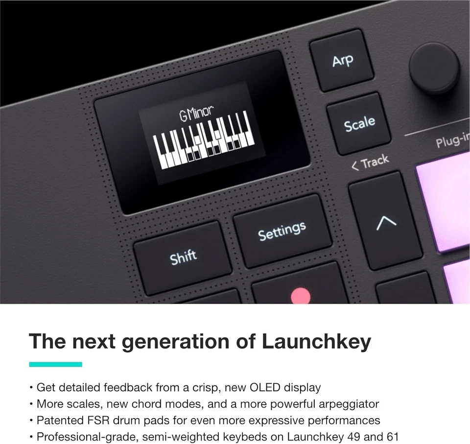 Novation Launchkey Mini 37 MK4 USB MIDI Keyboard Controller - Black - Image 4 of 4