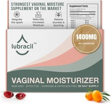VAGINAL MOISTURIZER for Feminine Care Atrophy Dryness Itchiness 60ct LUBRACIL