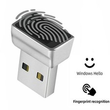 USB Fingerprint Reader for Windows 7/8/8.1/10/11 Biometric Scanner Side Unlock