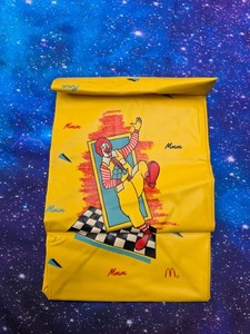 Vintage 1988 McDonald's Happy Meal Reusable Lunch Sack Bag - Ronald McDonald