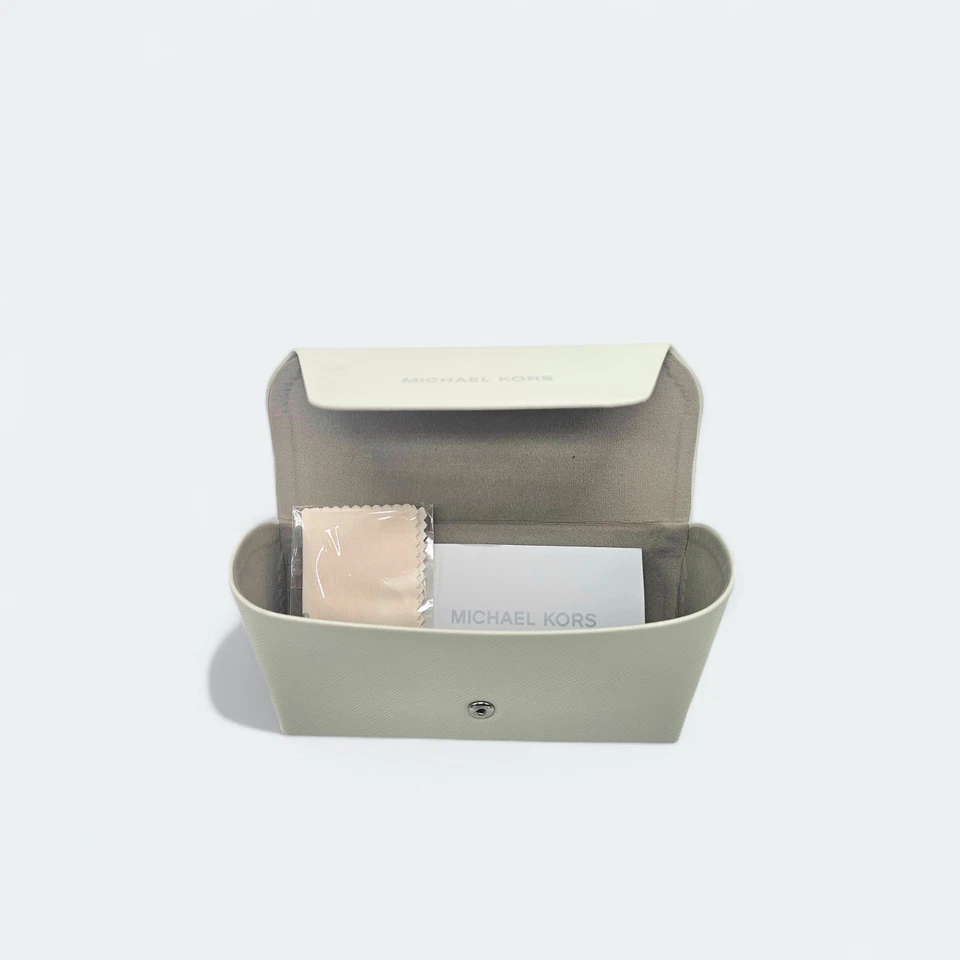 NUEVO Michael Kors Blanco Grande Gafas de sol Anteojos Estuche rígido con tela Auténtico Foto 4 de 4